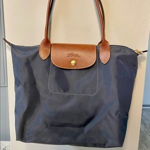 Longchamp Le Pliage Nylon Shoulder Tote - Navy, Small